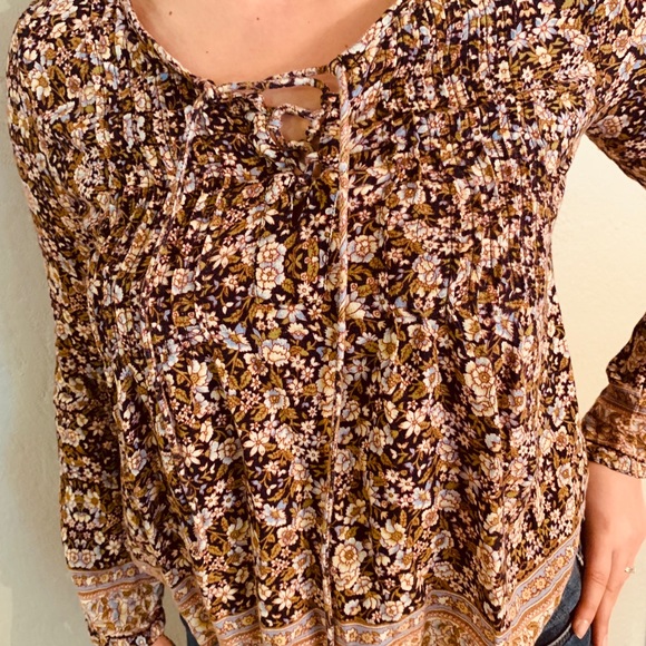 Lucky Long Sleeve Boho Blouse - Picture 3 of 3
